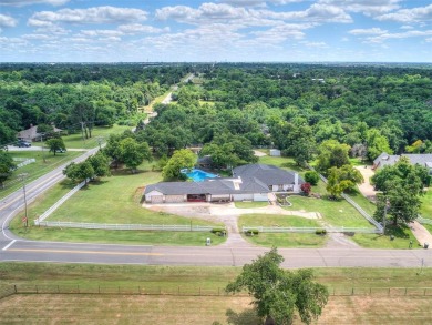 Spacious Multi-Generational Retreat with Pool Oasis on 1.46 on Oak Tree National Golf and Country Club in Oklahoma - for sale on GolfHomes.com, golf home, golf lot