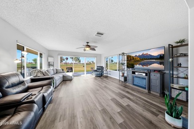 Welcome to easy Desert Living with a Front-row seat to the on Sun City Lakes West and East in Arizona - for sale on GolfHomes.com, golf home, golf lot