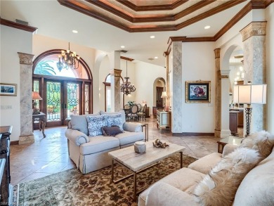 Gorgeous Kingon luxury home with high-end finishes, southern on Shadow Wood Country Club in Florida - for sale on GolfHomes.com, golf home, golf lot