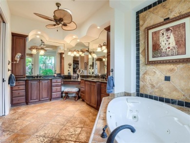 Gorgeous Kingon luxury home with high-end finishes, southern on Shadow Wood Country Club in Florida - for sale on GolfHomes.com, golf home, golf lot