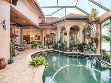 Gorgeous Kingon luxury home with high-end finishes, southern on Shadow Wood Country Club in Florida - for sale on GolfHomes.com, golf home, golf lot