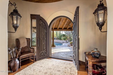 Nestled in a quiet cul-de-sac, this estate lies within the on Desert Highlands Golf Club in Arizona - for sale on GolfHomes.com, golf home, golf lot