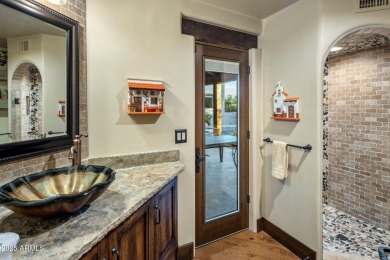 Nestled in a quiet cul-de-sac, this estate lies within the on Desert Highlands Golf Club in Arizona - for sale on GolfHomes.com, golf home, golf lot