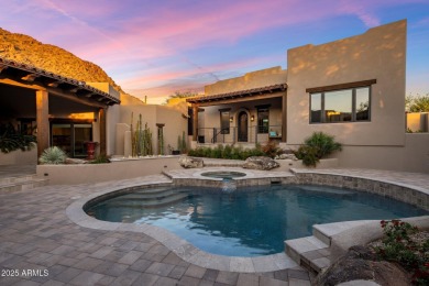 Nestled in a quiet cul-de-sac, this estate lies within the on Desert Highlands Golf Club in Arizona - for sale on GolfHomes.com, golf home, golf lot