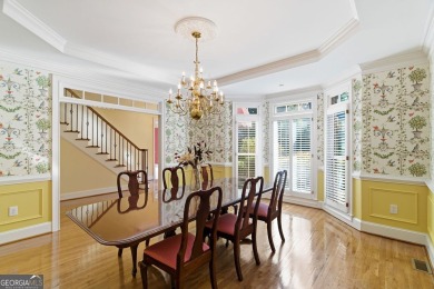 Stately elegance and livable luxury await at this expansive 5 on Brookstone Golf and Country Club in Georgia - for sale on GolfHomes.com, golf home, golf lot