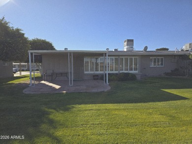Panoramic golf course views in this desirable end-unit, 4-plex on Sun City South Golf Course in Arizona - for sale on GolfHomes.com, golf home, golf lot