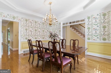 Stately elegance and livable luxury await at this expansive 5 on Brookstone Golf and Country Club in Georgia - for sale on GolfHomes.com, golf home, golf lot