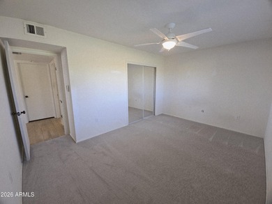 Panoramic golf course views in this desirable end-unit, 4-plex on Sun City South Golf Course in Arizona - for sale on GolfHomes.com, golf home, golf lot