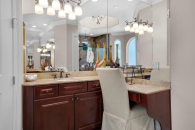 This impeccable Mediterranean home is located at the end of a on Regatta Bay Golf and Country Club in Florida - for sale on GolfHomes.com, golf home, golf lot