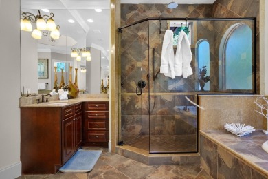 This impeccable Mediterranean home is located at the end of a on Regatta Bay Golf and Country Club in Florida - for sale on GolfHomes.com, golf home, golf lot