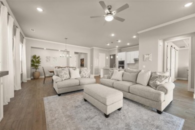 Welcome to a home that blends designer style with everyday on Wildhorse Golf Club of Robson Ranch in Texas - for sale on GolfHomes.com, golf home, golf lot