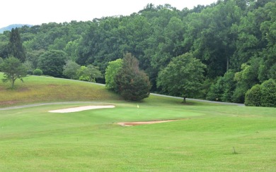 Overlooking the 7th green and fairway from this elevated long on Mountain Harbour Golf Club in North Carolina - for sale on GolfHomes.com, golf home, golf lot