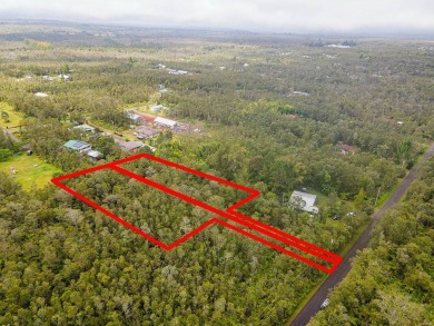 Build your dream home on this wooded large back flag lot with on Volcano Golf and Country Club in Hawaii - for sale on GolfHomes.com, golf home, golf lot