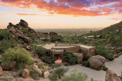 Spectacular setting in dramatic canyon of gated, secluded on Desert Forest Golf Club in Arizona - for sale on GolfHomes.com, golf home, golf lot