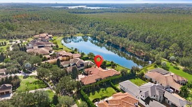 Remarkable Waterview Estate in Keene's Pointe! Heated Saltwater on The Golden Bear Club At Keenes Pointe in Florida - for sale on GolfHomes.com, golf home, golf lot