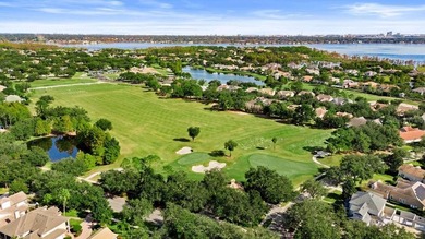 Remarkable Waterview Estate in Keene's Pointe! Heated Saltwater on The Golden Bear Club At Keenes Pointe in Florida - for sale on GolfHomes.com, golf home, golf lot
