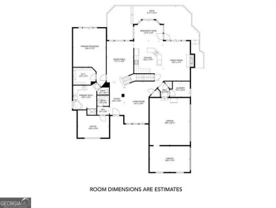 Welcome to this EXCEPTIONAL 5-bedroom, 3.5-bath home with a full on Canongate At Olde Atlanta Golf Club in Georgia - for sale on GolfHomes.com, golf home, golf lot