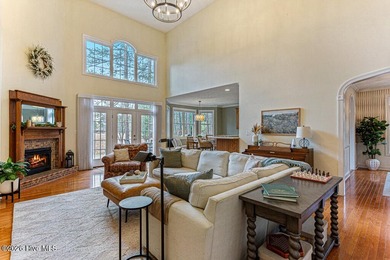 Stunning waterfront brick home located in the gated community of on Woodlake Country Club in North Carolina - for sale on GolfHomes.com, golf home, golf lot