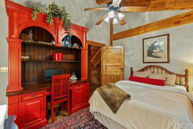 This beautiful, fully furnished, 3-bedroom, 2.5-bath wood cabin on Sapphire National Golf Club in North Carolina - for sale on GolfHomes.com, golf home, golf lot