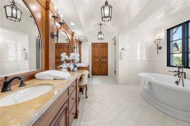 Nestled serenely on the front row, this extraordinary estate on  in California - for sale on GolfHomes.com, golf home, golf lot