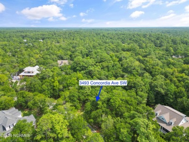 Lovely half acre lot in Seascape backing up to natural area on Lockwood Folly Country Club in North Carolina - for sale on GolfHomes.com, golf home, golf lot