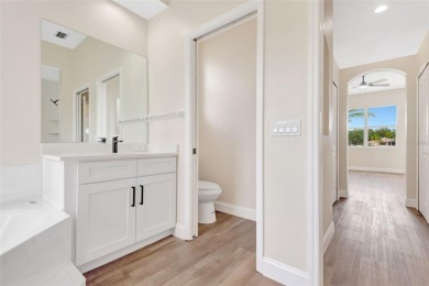 Welcome to this beautifully renovated 4-bedroom, 2.5-bathroom on The River Club in Florida - for sale on GolfHomes.com, golf home, golf lot