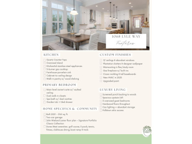 Welcome to 1068 Lyle Way in Dunes West--a beautifully designed on Dunes West Golf Club in South Carolina - for sale on GolfHomes.com, golf home, golf lot