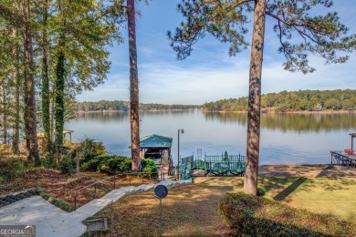 Panoramic big water views from this charming DEEDED lakefront on Turtle Cove Golf Course in Georgia - for sale on GolfHomes.com, golf home, golf lot