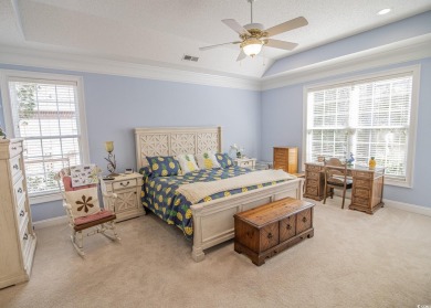 Check out this stately 1 1/2 story Southern home that sets on on Prestwick Country Club in South Carolina - for sale on GolfHomes.com, golf home, golf lot