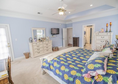Check out this stately 1 1/2 story Southern home that sets on on Prestwick Country Club in South Carolina - for sale on GolfHomes.com, golf home, golf lot