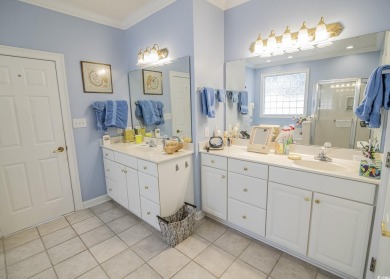 Check out this stately 1 1/2 story Southern home that sets on on Prestwick Country Club in South Carolina - for sale on GolfHomes.com, golf home, golf lot