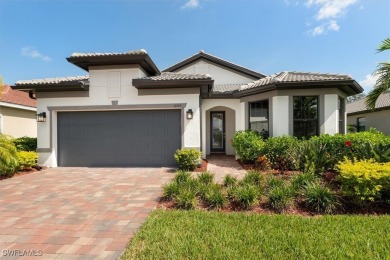 This upgraded 2023 Pulte Summerwood floor plan features an on River Hall Country Club in Florida - for sale on GolfHomes.com, golf home, golf lot