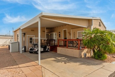 Your gorgeous new furnished home has 2 bedrooms and 1 bath plus on Viewpoint Golf Resort in Arizona - for sale on GolfHomes.com, golf home, golf lot