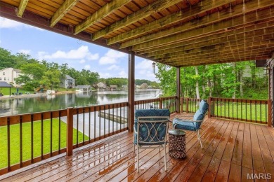 Welcome to your dream Lodge-like home nestled on a sprawling on Raintree Country Club in Missouri - for sale on GolfHomes.com, golf home, golf lot