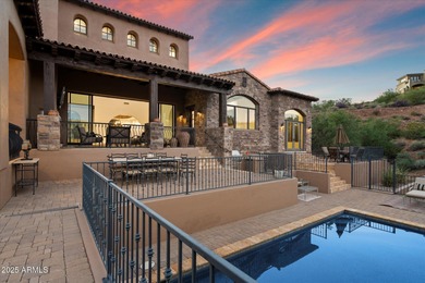 Private yet designed for grand-scale entertaining, this timeless on Eagle Mountain Golf Club in Arizona - for sale on GolfHomes.com, golf home, golf lot