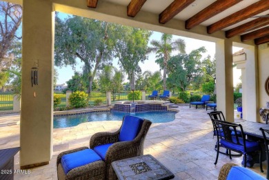 Custom designed, Mediterranean influenced home with imported on Ocotillo Golf Resort  in Arizona - for sale on GolfHomes.com, golf home, golf lot