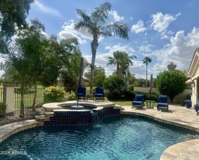 Custom designed, Mediterranean influenced home with imported on Ocotillo Golf Resort  in Arizona - for sale on GolfHomes.com, golf home, golf lot