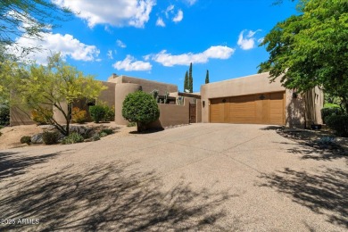 Organic contemporary with breathtaking views of Black Mountain on The Boulders Resort Golf Club in Arizona - for sale on GolfHomes.com, golf home, golf lot
