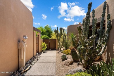 Organic contemporary with breathtaking views of Black Mountain on The Boulders Resort Golf Club in Arizona - for sale on GolfHomes.com, golf home, golf lot