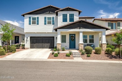 Step into timeless elegance in this stunning 2021 Craftsman home on Verrado Golf Club - Victory in Arizona - for sale on GolfHomes.com, golf home, golf lot