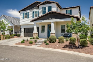 Step into timeless elegance in this stunning 2021 Craftsman home on Verrado Golf Club - Victory in Arizona - for sale on GolfHomes.com, golf home, golf lot