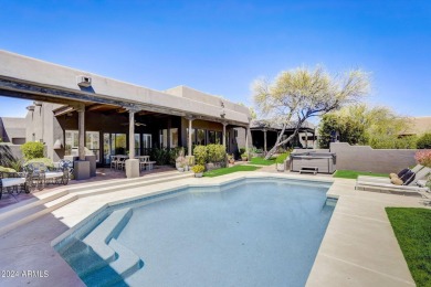 A true Troon oasis! This beautiful custom home was perfectly on Troon Country Club in Arizona - for sale on GolfHomes.com, golf home, golf lot