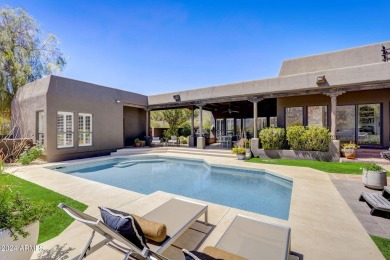 A true Troon oasis! This beautiful custom home was perfectly on Troon Country Club in Arizona - for sale on GolfHomes.com, golf home, golf lot