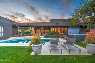 A true Troon oasis! This beautiful custom home was perfectly on Troon Country Club in Arizona - for sale on GolfHomes.com, golf home, golf lot