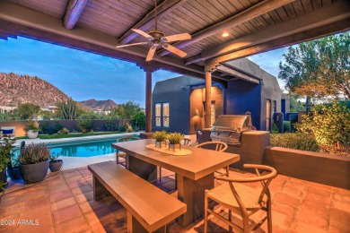 A true Troon oasis! This beautiful custom home was perfectly on Troon Country Club in Arizona - for sale on GolfHomes.com, golf home, golf lot