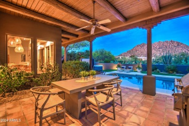 A true Troon oasis! This beautiful custom home was perfectly on Troon Country Club in Arizona - for sale on GolfHomes.com, golf home, golf lot