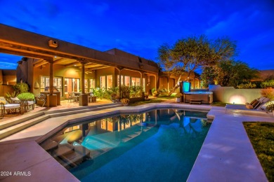 A true Troon oasis! This beautiful custom home was perfectly on Troon Country Club in Arizona - for sale on GolfHomes.com, golf home, golf lot