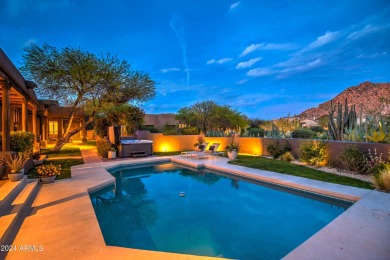 A true Troon oasis! This beautiful custom home was perfectly on Troon Country Club in Arizona - for sale on GolfHomes.com, golf home, golf lot