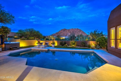 A true Troon oasis! This beautiful custom home was perfectly on Troon Country Club in Arizona - for sale on GolfHomes.com, golf home, golf lot