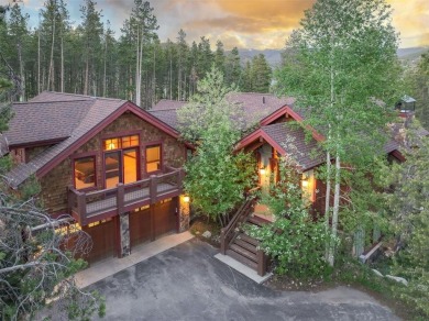 This classic mountain home is set low off Highlands Drive on Breckenridge Golf Club in Colorado - for sale on GolfHomes.com, golf home, golf lot